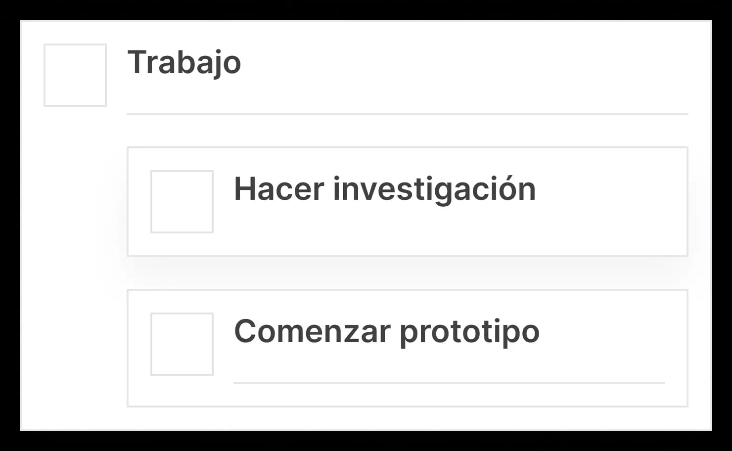 Vista de Taskly: Visualiza todos los pasos